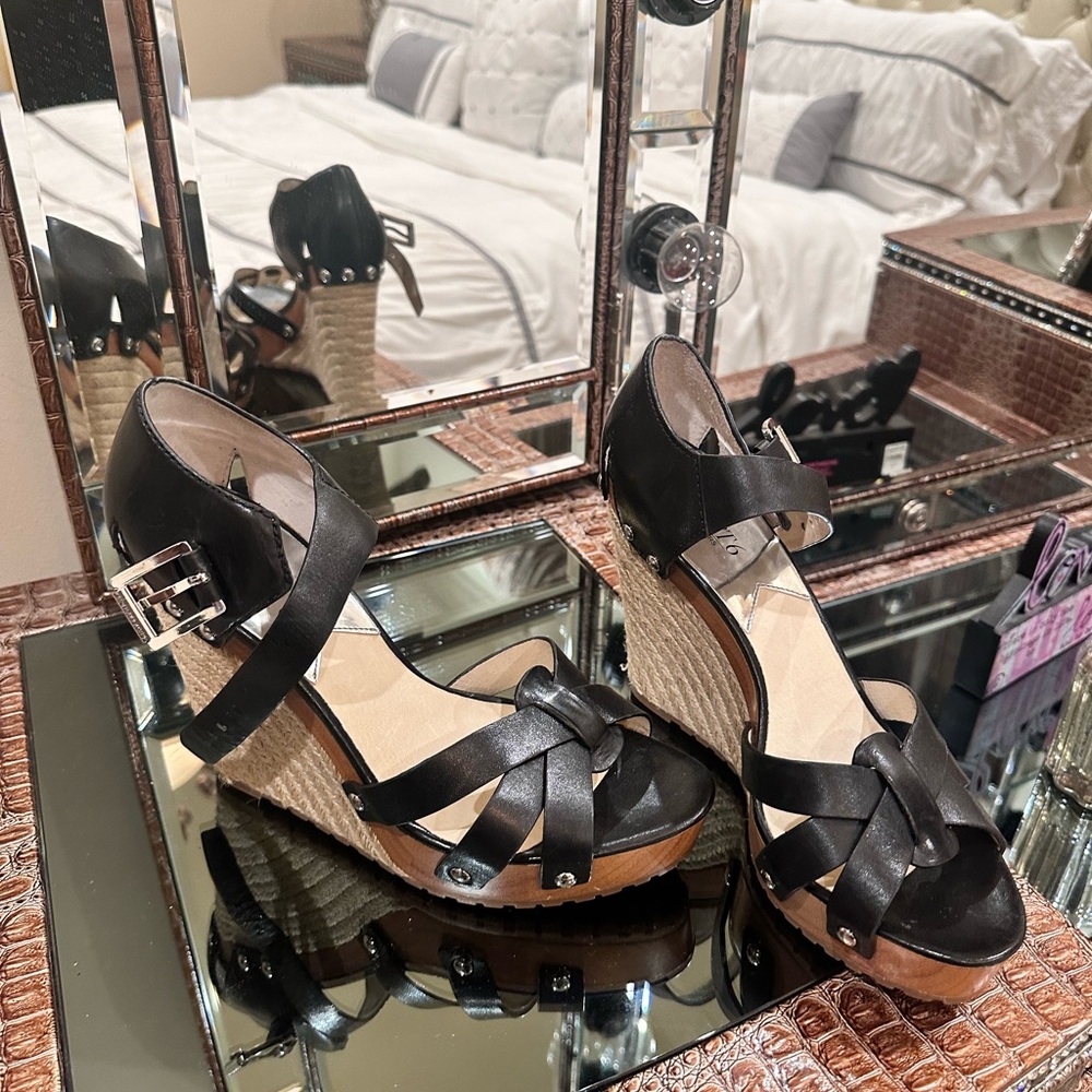 Michael Kors Black Wedges